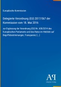 Cover-Bild zum Titel 'Delegierte Verordnung (EU) 2017/567 der Kommission vom 18. Mai 2016' von 'Europäische Kommission'