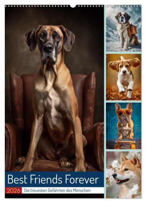 Best Friends Forever (Wandkalender 2026 DIN A2 hoch), CALVENDO Monatskalender - Steffen Gierok-Latniak
