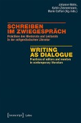 Cover-Bild zum Titel 'Schreiben im Zwiegespräch / Writing as Dialogue' von ''