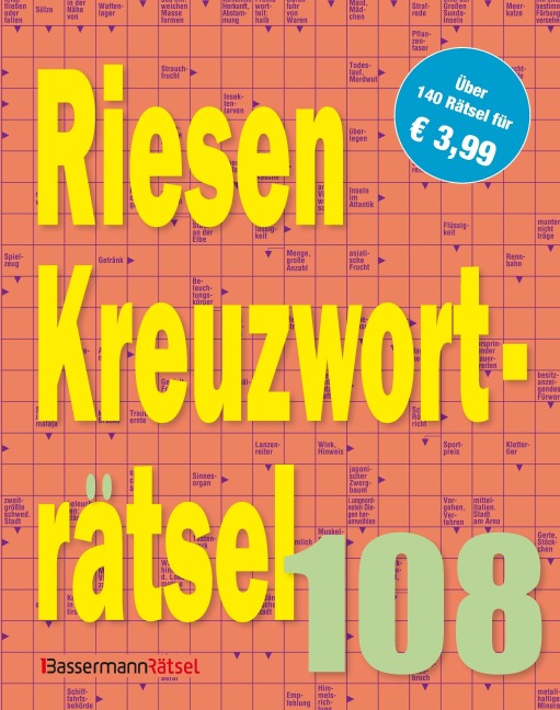 Riesen-Kreuzworträtsel 108 (5 Exemplare à 3,99 EUR) - Eberhard Krüger