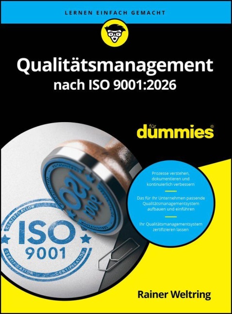 Qualitätsmanagement nach ISO 9001:2026 für Dummies - Rainer Weltring