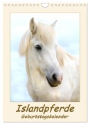 Cover-Bild zum Titel 'Islandpferde Geburtstagskalender (Wandkalender 2026 DIN A4 hoch), CALVENDO Monatskalender' von 'Angelika Beuck'