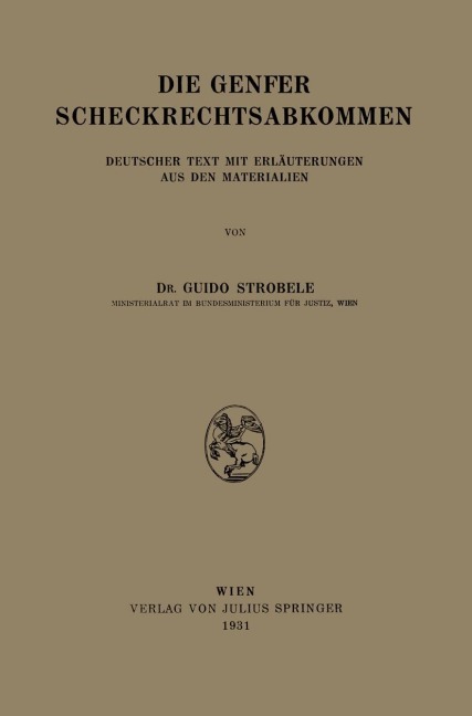 Die Genfer Scheckrechtsabkommen - Na Strobele