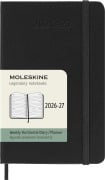 Cover-Bild zum Titel 'Moleskine 18 Monate Wochenkalender 2026/2027, P/A6, 1 Wo = 2 Seiten, Horizontal, Fester Einband, Schwarz' von ''