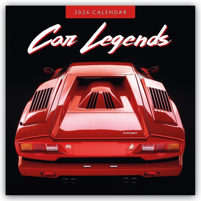 Car Legends - Legendäre Autos 2026 - 16-Monatskalender - Robin Red