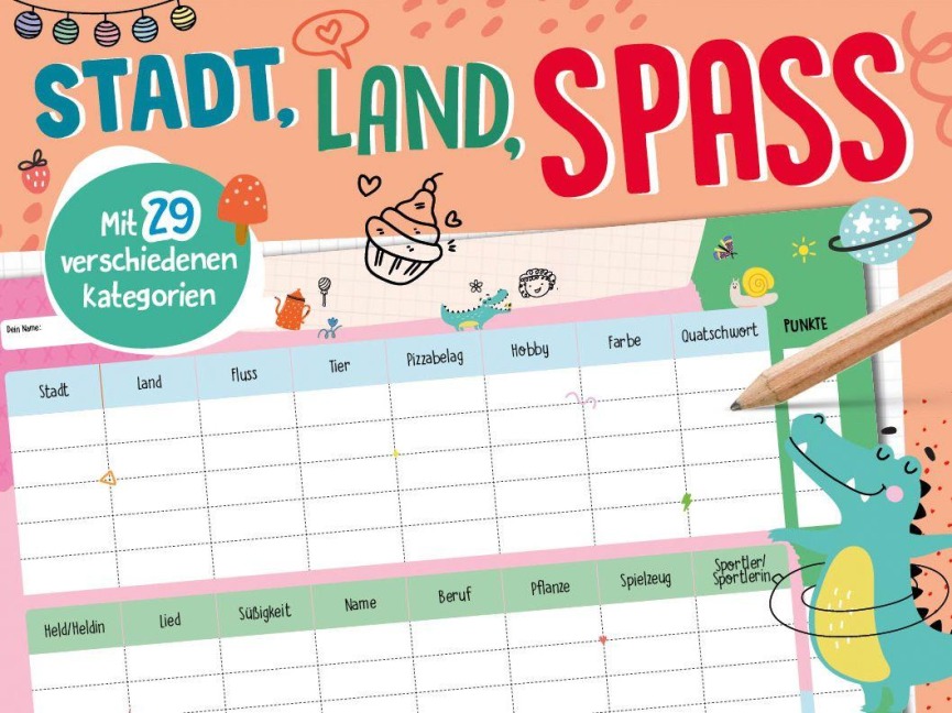 Stadt, Land, Spaß - Spieleblock - 