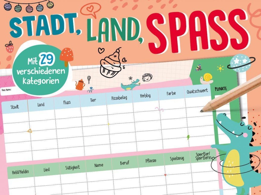 Stadt, Land, Spaß - Spieleblock - 