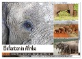 Elefanten in Afrika (Wandkalender 2024 DIN A4 quer), CALVENDO Monatskalender - Michael Herzog