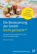 Cover-Bild zum Titel 'Die Besteuerung der GmbH - leicht gemacht' von 'Reinhard Schinkel'