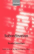 Subordination - Sonia Cristofaro