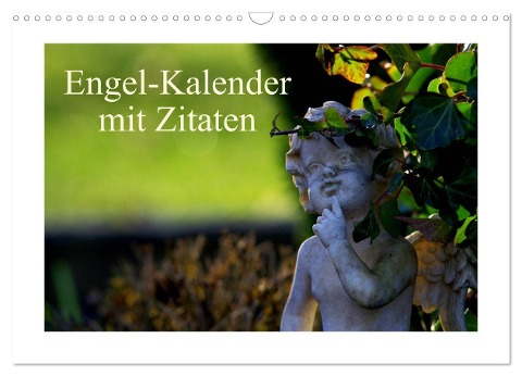 Engel-Kalender mit Zitaten (Wandkalender 2025 DIN A3 quer), CALVENDO Monatskalender - Tanja Riedel