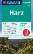 KOMPASS Wanderkarten-Set 450 Harz (2 Karten) 1:50.000 - 