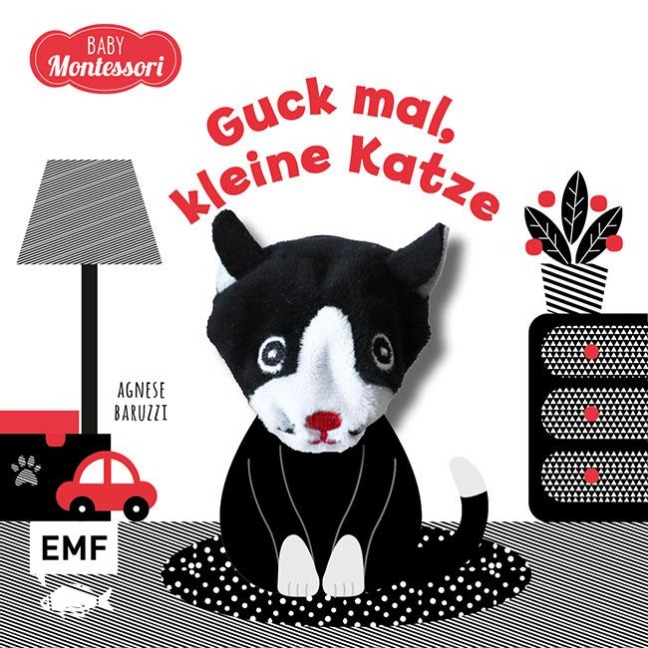 Kontrastbuch für Babys mit Fingerpuppe: Guck mal, kleine Katze - Agnese Baruzzi, Ingrid Ickler