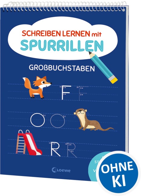 Schreiben lernen mit Spurrillen - Großbuchstaben - 