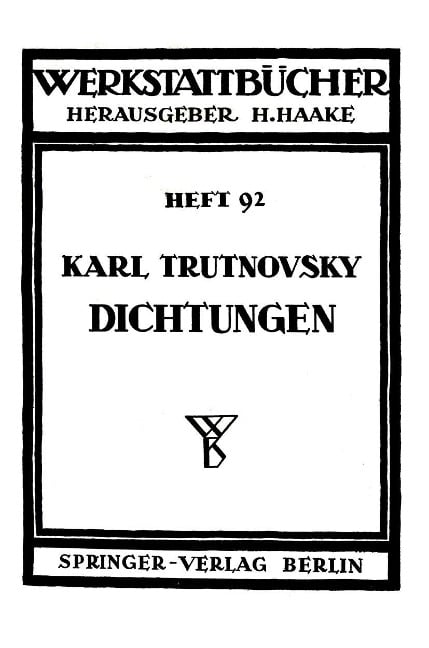 Dichtungen - K. Trutnovsky