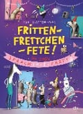 Cover-Bild zum Titel 'Frittenfrettchenfete - Die große Sprachspielparty' von 'Ina Hattenhauer'