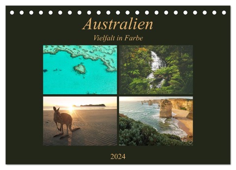 Australien - Farbige Vielfalt (Tischkalender 2024 DIN A5 quer), CALVENDO Monatskalender - Martin Wasilewski