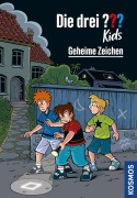 Cover-Bild zum Titel 'Die drei ??? Kids, 95, Geheime Zeichen' von 'Boris Pfeiffer'