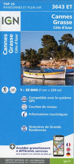 Cannes / Grasse / Côte d`Azur 1 : 25 000 - 