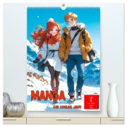 Cover-Bild zum Titel 'Manga - ein cooles Jahr (hochwertiger Premium Wandkalender 2026 DIN A2 hoch), Kunstdruck in Hochglanz' von 'Peter Roder'