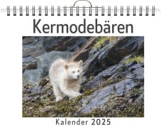 Cover-Bild zum Titel 'Kermodebären - (Wandkalender 2025, Kalender DIN A4 quer, Monatskalender im Querformat mit Kalendarium, das perfekte Geschenk)' von 'Noah Bauer'