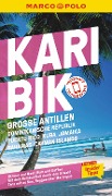 Cover-Bild zum Titel 'MARCO POLO Reiseführer Karibik, Große Antillen, Dominikanische Republik, Puerto Rico, Kuba, Jamaika, Bahamas, Cayman Islands' von 'Gesine Froese, Karl Teuschl, Irmeli Tonollo'