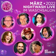 Cover-Bild zum Titel 'NightWash Live, März 2022' von 'Negah Amiri, Tony Bauer, Sven Bensmann, Christin Jugsch, Benni Stark'