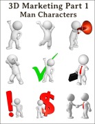 Cover-Bild zum Titel '3D Marketing Part 1 Man Characters.' von 'Otmar Trierweiler'
