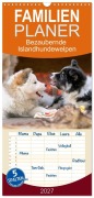 Cover-Bild zum Titel 'Familienplaner 2027 - Bezaubernde Islandhundewelpen mit 5 Spalten (Wandkalender, 21 x 45 cm) CALVENDO' von 'Monika Scheurer'