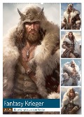 Fantasy Krieger. Bärenkämpfer aus dem Norden (Wandkalender 2025 DIN A2 hoch), CALVENDO Monatskalender - Rose Hurley
