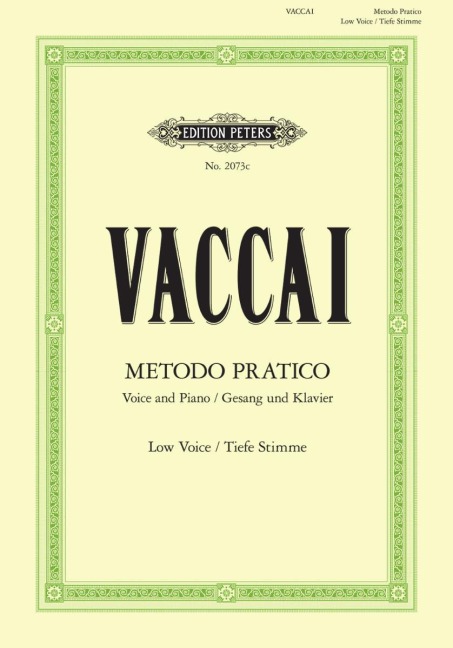 Metodo Pratico di Canto Italiano - Nicola Vaccai
