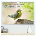 Elternzeit - das Familienleben der Blaumeisen (hochwertiger Premium Wandkalender 2025 DIN A2 quer), Kunstdruck in Hochglanz - Roland T. Frank