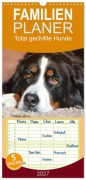 Cover-Bild zum Titel 'Familienplaner 2027 - Total gechillte Hunde mit 5 Spalten (Wandkalender, 21 x 45 cm) CALVENDO' von ''