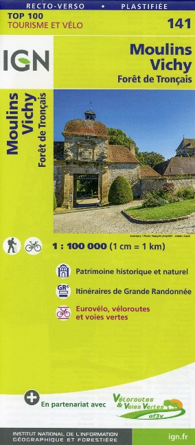 Moulins Vichy 1:100 000 - 