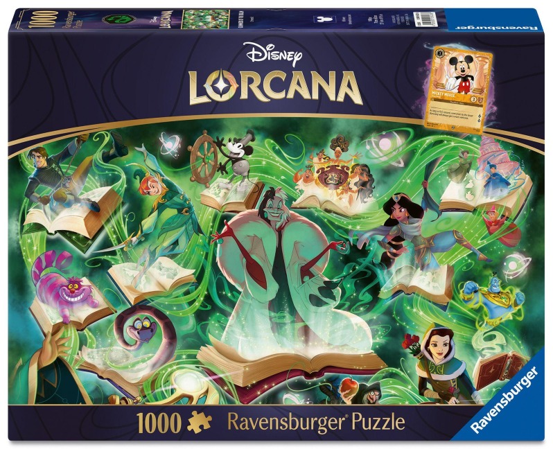 Erwachsenenpuzzle 1000 Teile - Disney Lorcana - Glimmers of the Realm: Emerald - 
