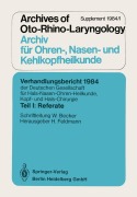 Cover-Bild zum Titel 'Verhandlungsbericht 1984 der Deutschen Gesellschaft für Hals- Nasen- Ohren-Heilkunde, Kopf- und Hals-Chirurgie' von ''
