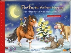 Cover-Bild zum Titel 'Flocke, das Weihnachtspony - Der rätselhafte Weihnachtsdieb' von 'Andrea Schütze'