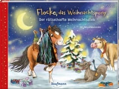 Cover-Bild zum Titel 'Flocke, das Weihnachtspony - Der rätselhafte Weihnachtsdieb' von 'Andrea Schütze'