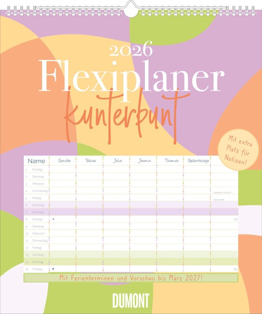 Flexiplaner kunterbunt 2026 - 
