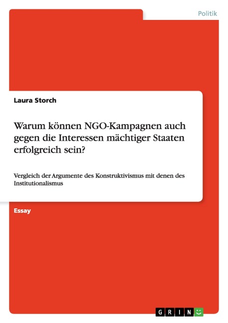 Warum können NGO-Kampagnen auch gegen die Interessen mächtiger Staaten erfolgreich sein? - Laura Storch