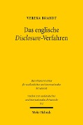 Das englische Disclosure-Verfahren - Verena Brandt