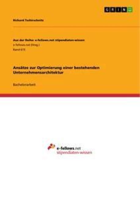 Ansätze zur Optimierung einer bestehenden Unternehmensarchitektur - Richard Tschirschnitz
