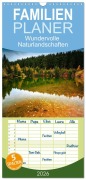 Familienplaner 2026 - Wundervolle Naturlandschaften mit 5 Spalten (Wandkalender, 21 x 45 cm) CALVENDO - Marcus Beckert Fotografie