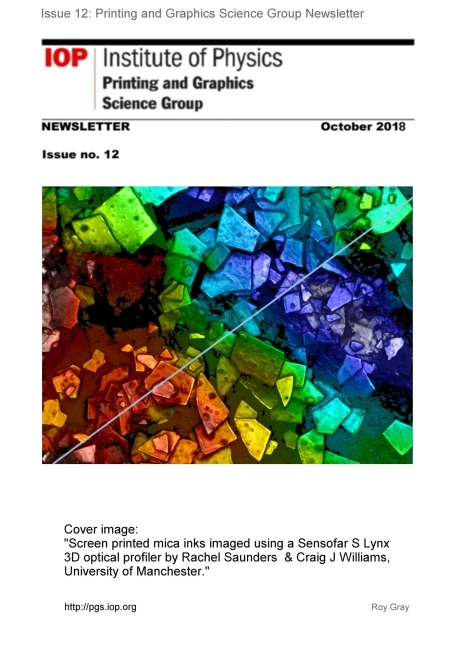 Issue #12 Printing and Graphics Science Group Newsletter (Printing and Graphics Science Group Newsletters, #7) - Roy Gray