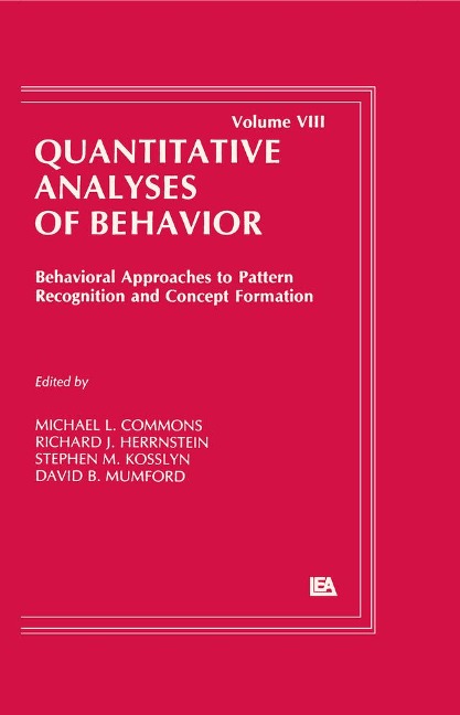 Behavioral Approaches to Pattern Recognition and Concept Formation - 