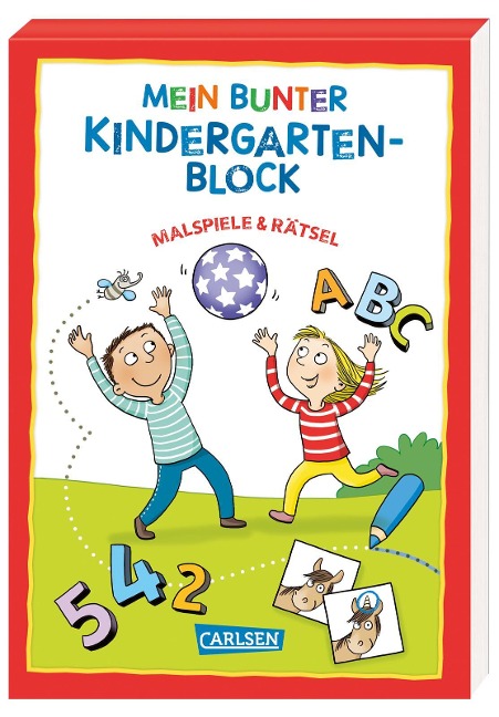 Mein bunter Kindergarten-Block: Malspiele und Rätsel - Hanna Sörensen