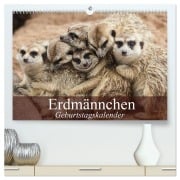Erdmännchen (hochwertiger Premium Wandkalender 2026 DIN A2 quer), Kunstdruck in Hochglanz - Elisabeth Stanzer