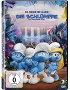 Cover-Bild zum Titel 'Die Schlümpfe - Das verlorene Dorf' von 'Stacey Harman, Pamela Ribon, Peyo, Heitor Pereira'