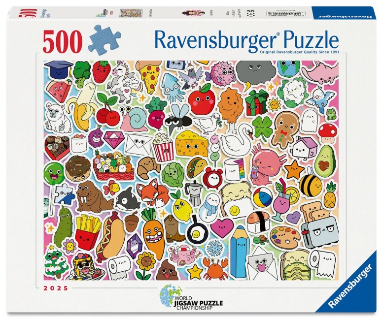 Erwachsenenpuzzle 500 Teile - Niedliches Kawaii Chaos - 