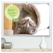Cover-Bild zum Titel 'Katzenkinder - zauberhafte Wesen (hochwertiger Premium Wandkalender 2026 DIN A2 quer), Kunstdruck in Hochglanz' von 'Angela Merk'